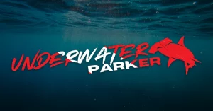 Underwater Parker Featured Page Image text with Hammerhead Shark
