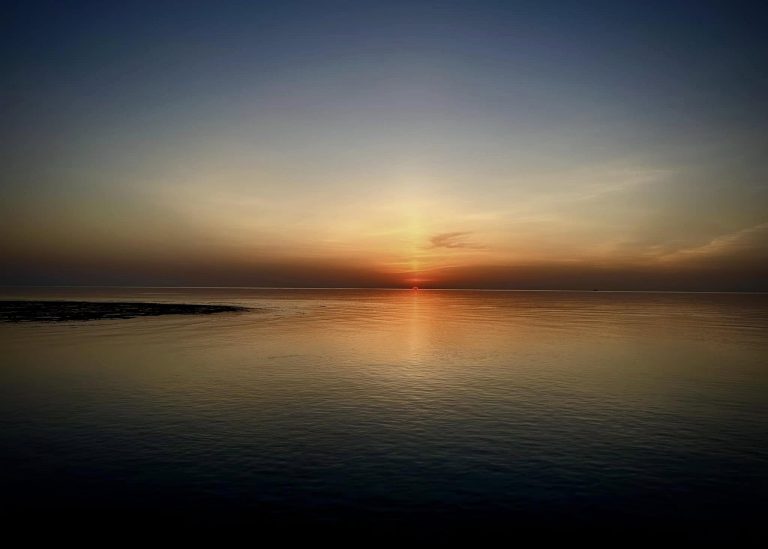Sunrise over the Red Sea in Marsa Alam, Egypt