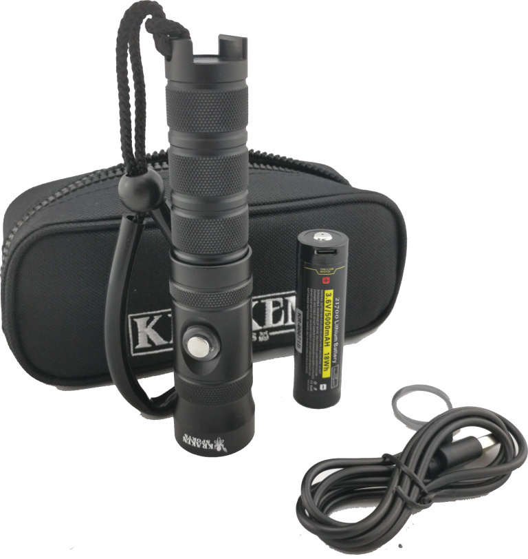 Kraken NR-1500 dive torch used by Underwater Parker for scuba diving